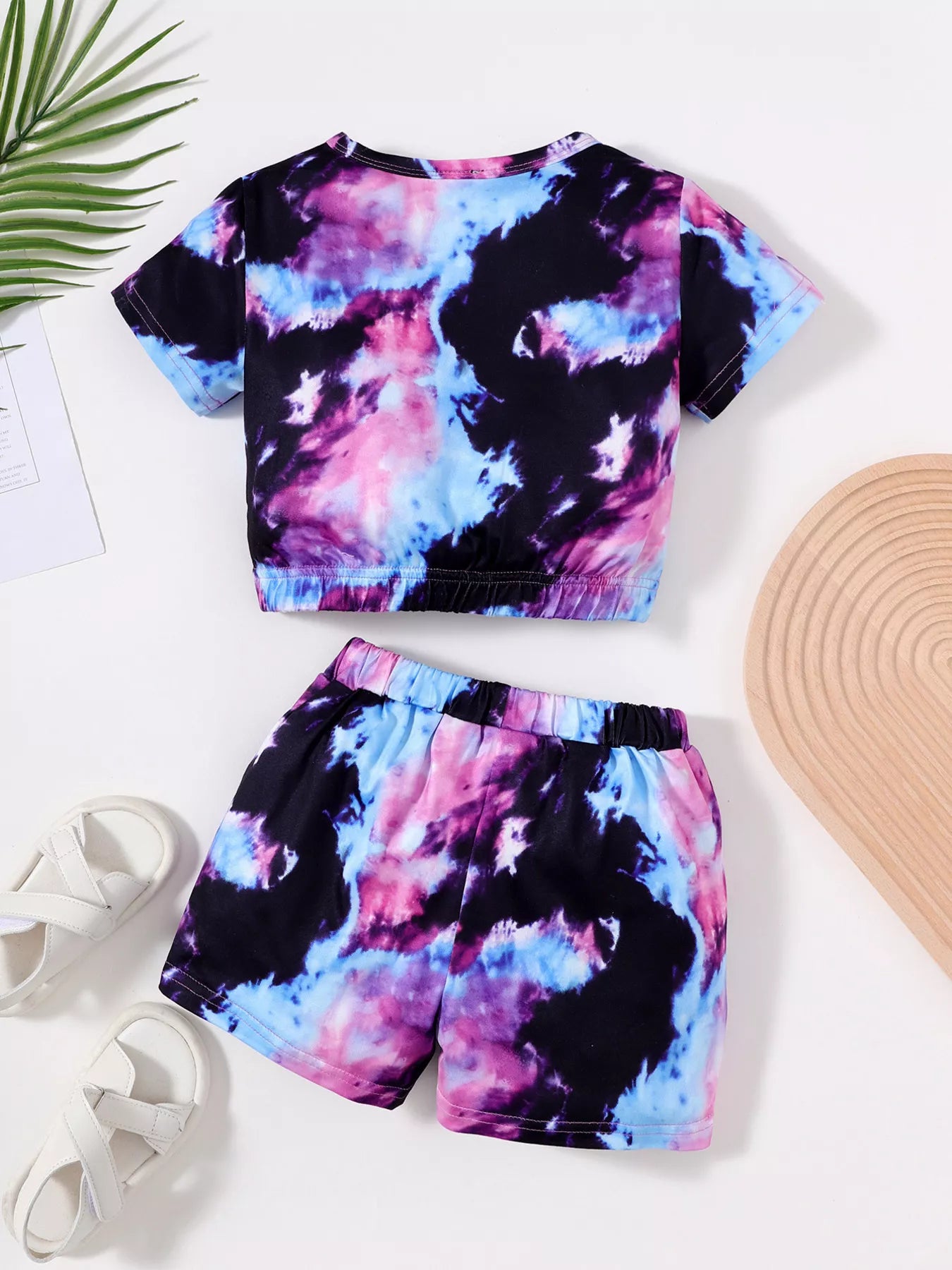 Children's Tie-Dye Print Two-Piece Set