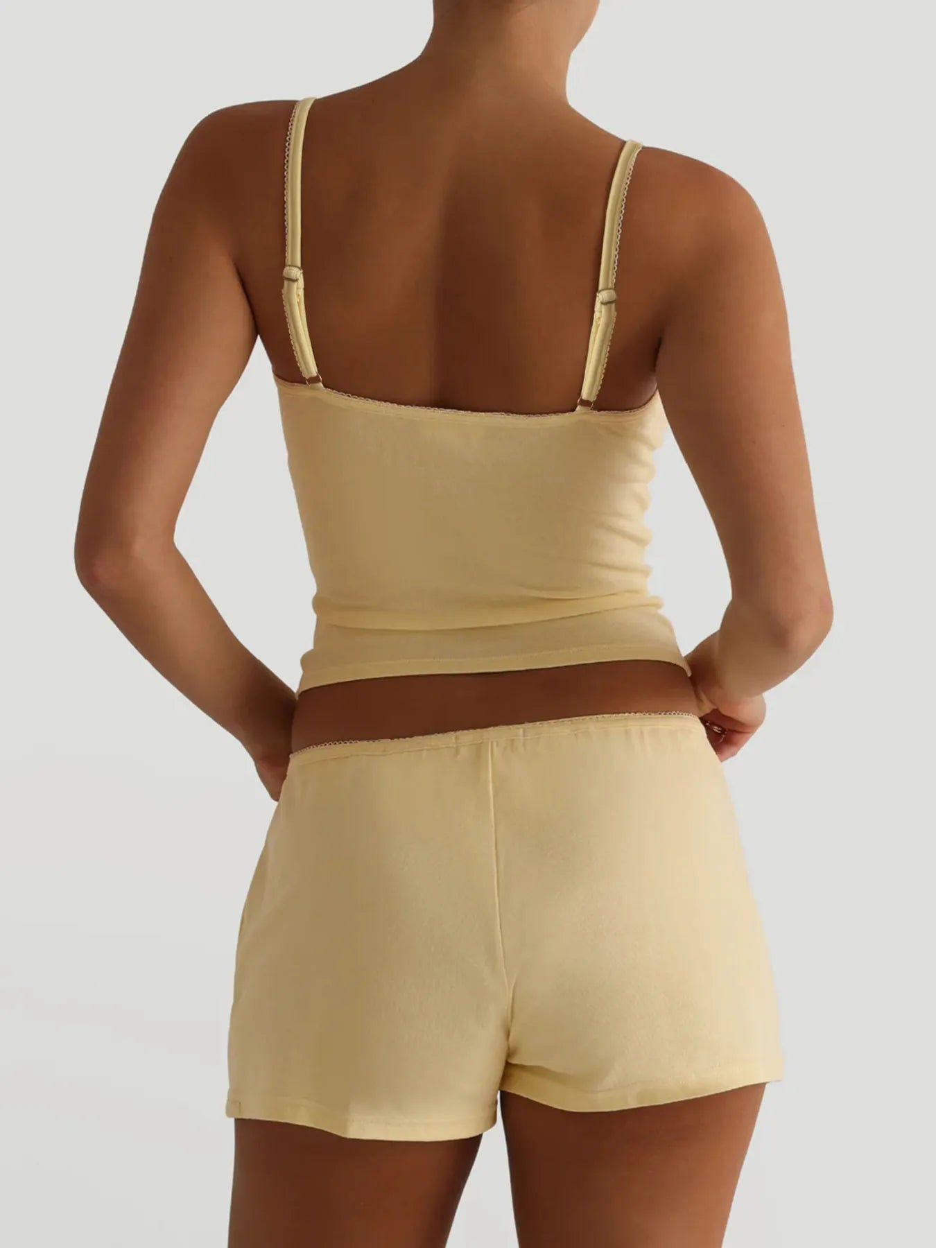 V-Neck Cami and Shorts Set