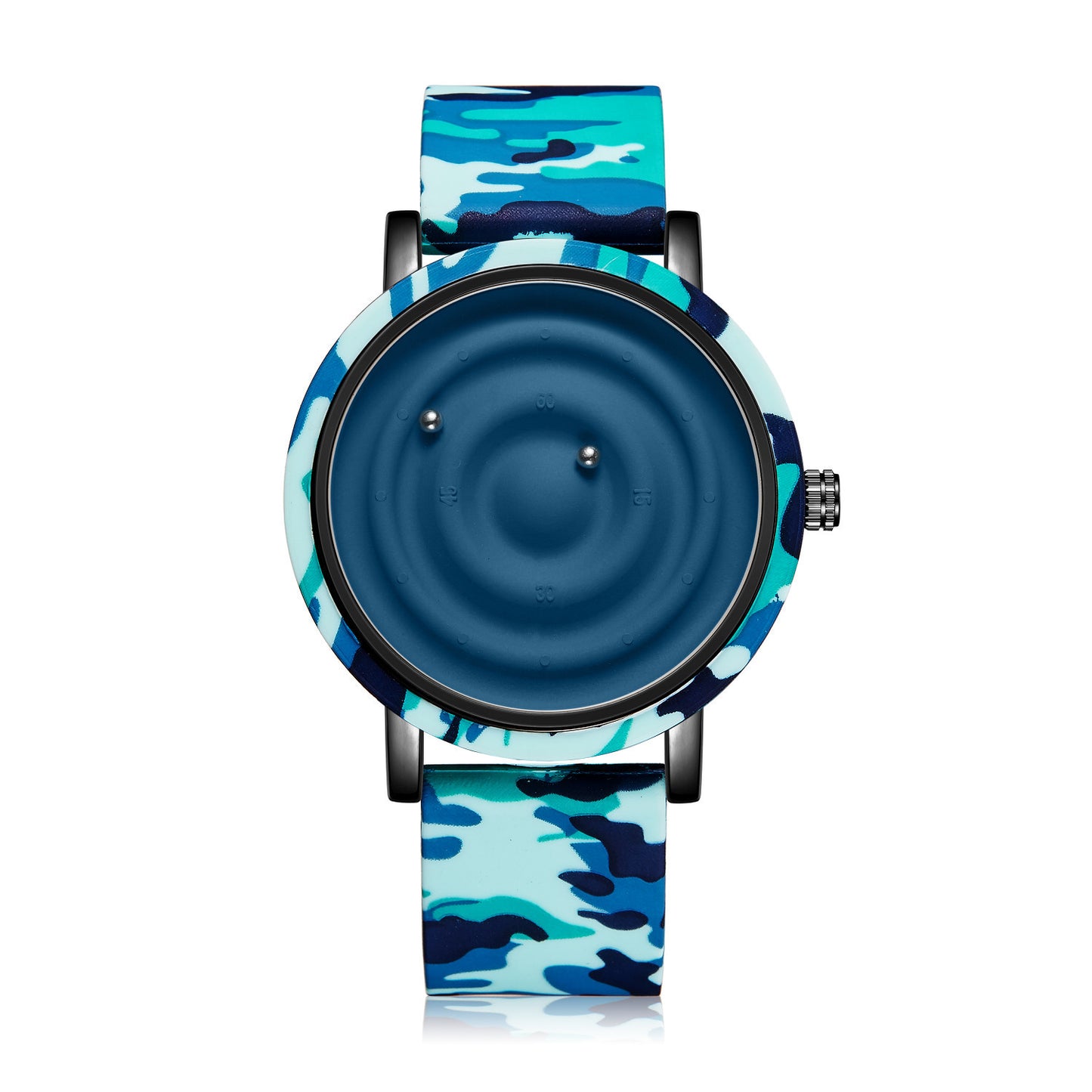 Fashion Silicone Watch Unisex Innovative Creative Trendy Floating Ball Watch