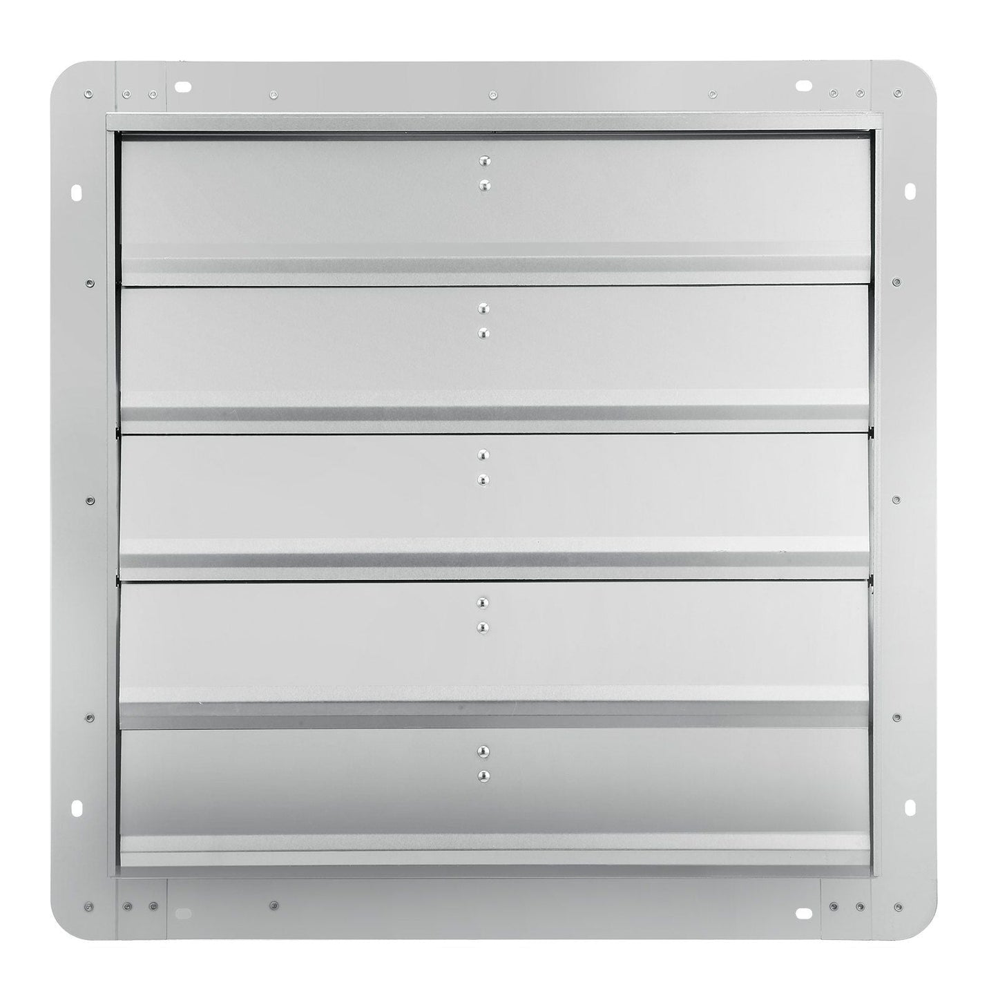 24'' Shutter Exhaust Fan, High-speed 3320 CFM, Aluminum Wall Mount Attic Fan with AC-motor, Ventilation and Cooling for Greenhouses, Garages, Sheds, Shops, FCC