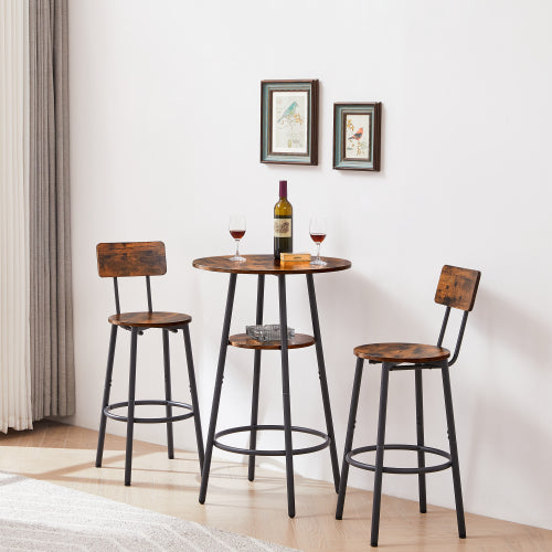 Round Bar Stools With Shelves