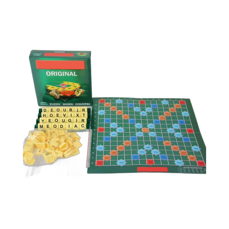 Scrabble English Board Game Paper Chessboard Parent-child Educational Toys