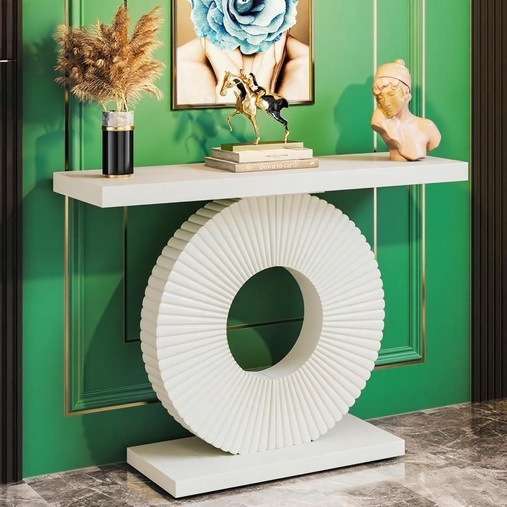 Console Table Wood Entryway Table