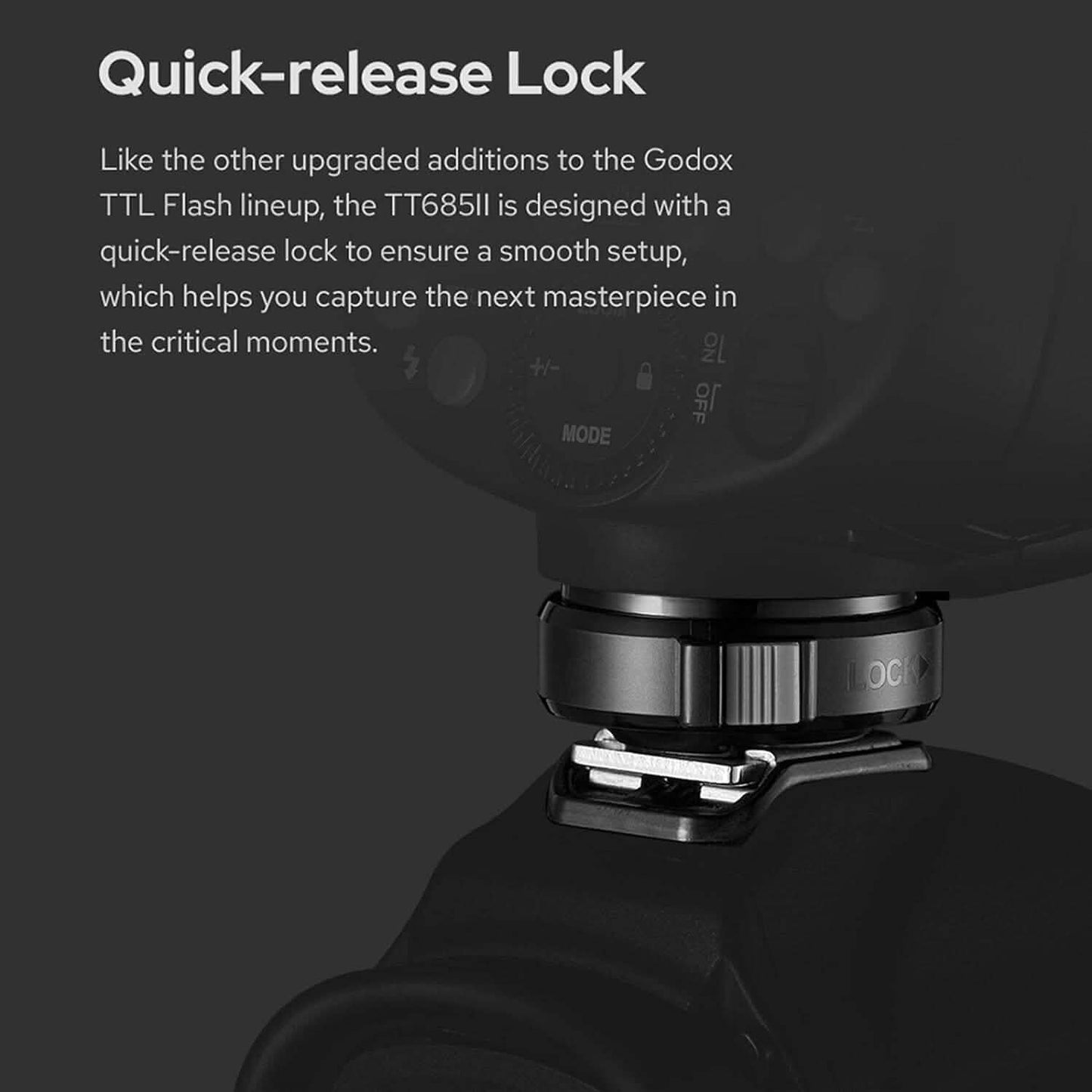 Godox Camera Flash Speedlight for Sony TT685IIS TT685II-S 2.4G Wireless HSS GN60 Flash (Refurbished)