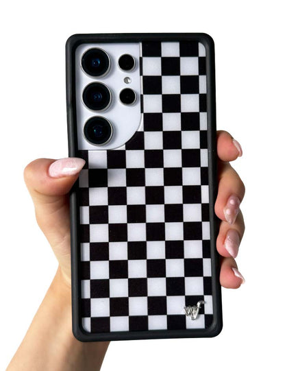 Checkers | Black Samsung Galaxy Case