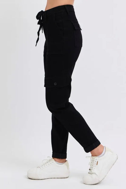 Judy Blue Full Size High Waist Cargo Cuffed Jogger Plus Size