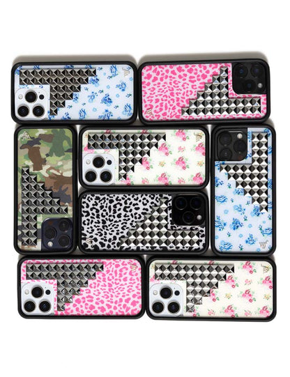 Forget Me Not Floral Stud iPhone Case