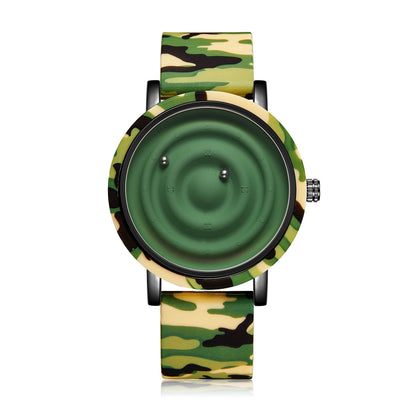 Fashion Silicone Watch Unisex Innovative Creative Trendy Floating Ball Watch
