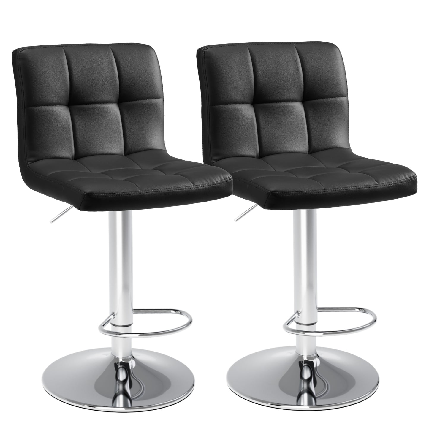 Square Cushion Bar Stool With Backrest