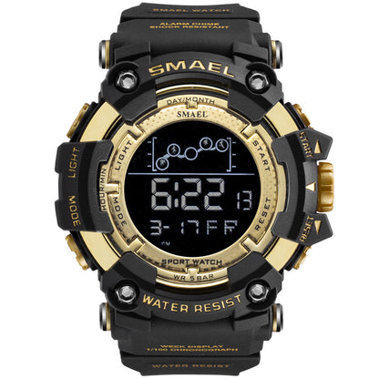 Fashion Waterproof Multifunctional Men's Sports Watch Trend Large Dial Electronic Watch