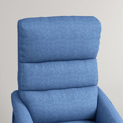 Power Lift Chair for Seniors, Electric Lift Recliner Chair with Remote Control, Side Pockets for Living Room, Blue