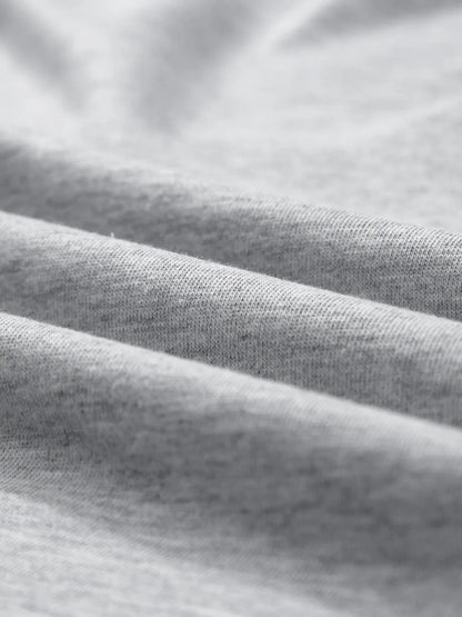 USA Lettering Patch Notched Neck T-Shirt