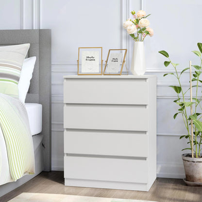 4-drawer Cabinet Without Handles, White