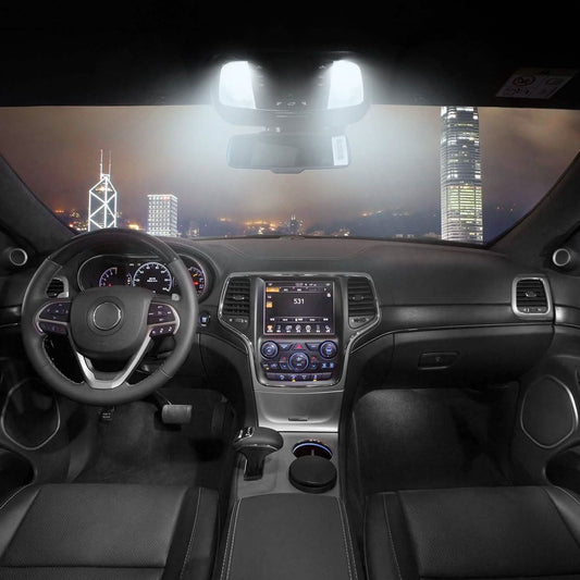 10-Piece: Xenon White Wedge Base LED Bulbs