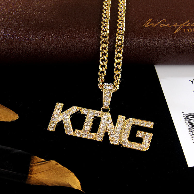 King letter men's Necklace