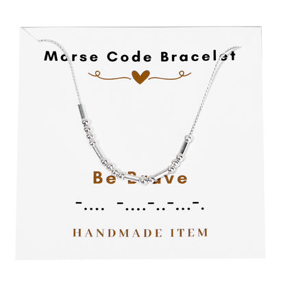 Morse code necklace alphanumeric couple personalized collarbone chain necklace