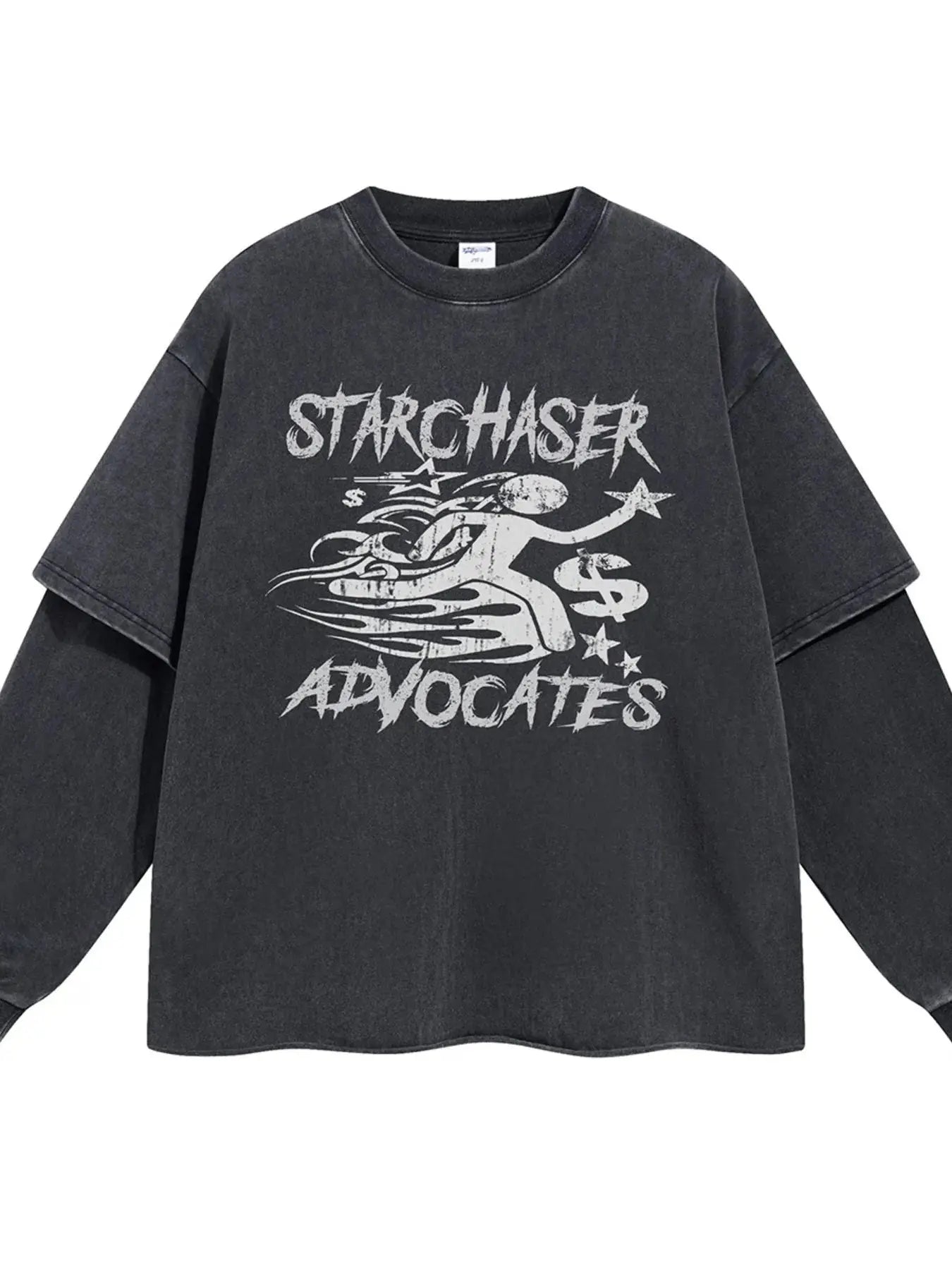 Men's Graphic Round Neck Long Sleeve T-Shirt