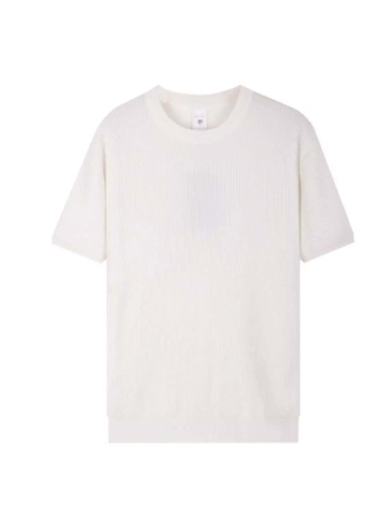 Men's Plus Size Ribbed Knit Relaxed Fit T-Shirt