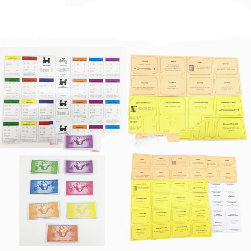Classic English Monopoly Game Board