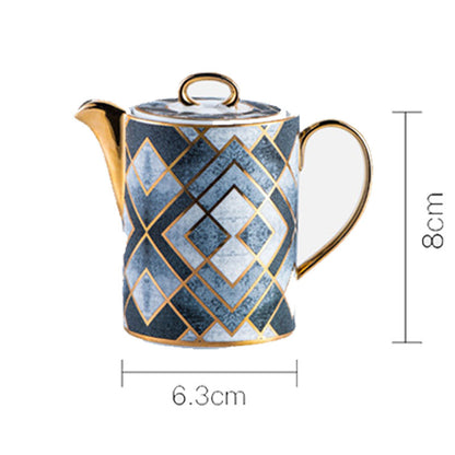 Marble Texture Ceramic Oil Dispenser Bottle Nordic Decorative Porcelain Soy