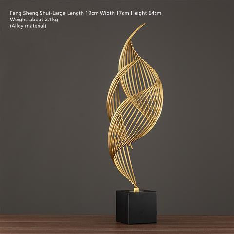 Office Nordic Golden Light Luxury Decorative Ornaments