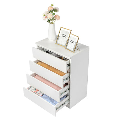 4-drawer Cabinet Without Handles, White