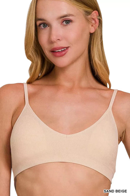 Zenana Seamless Classic Bra with Removable Bra Pads