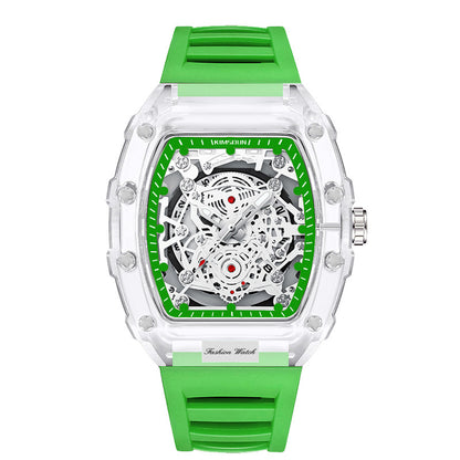 Wholesale Fashionable Transparent Mens Watches Waterproof Timepieces