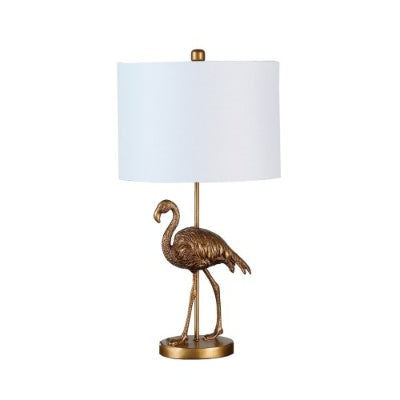 26 Matte Gold Flamingo Resin Table Lamp