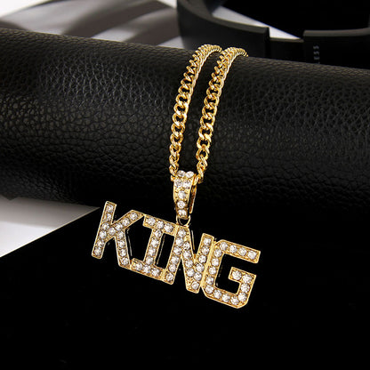 King letter men's Necklace