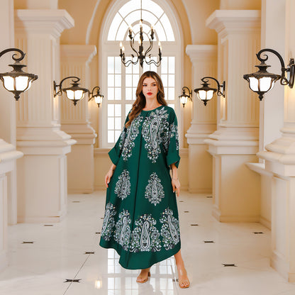 Middle Eastern Muslim Long Robe Women's Dubai Turkey Women's Beaded Large Robe Export