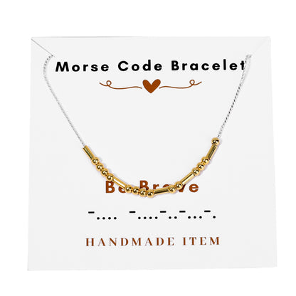 Morse code necklace alphanumeric couple personalized collarbone chain necklace
