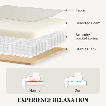 Recliner Chair, Wide Swivel Rocker Chair, Overstuffed Single Sofa with Pocket Spring, Footrest, Quick Assembly, Cream