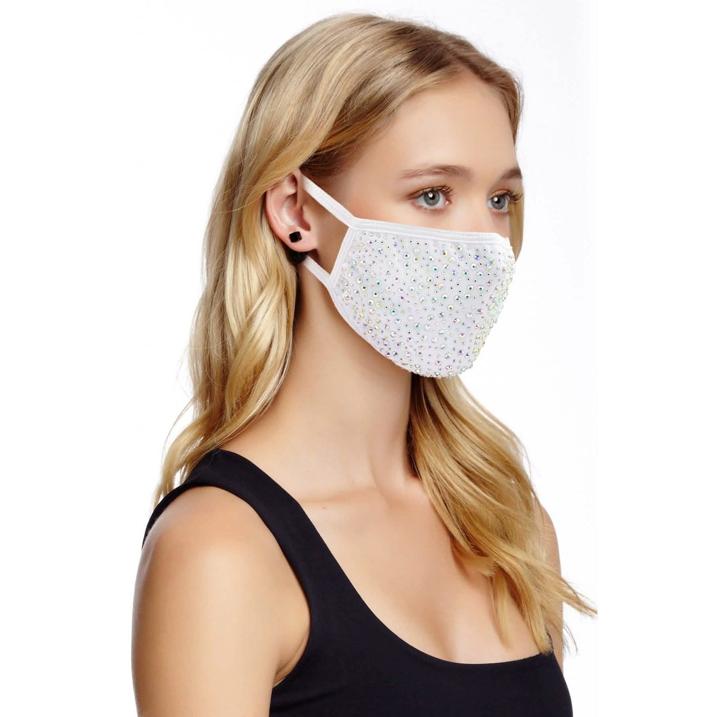 2-Pack: Reusable Washable Fitted Crystal Masks