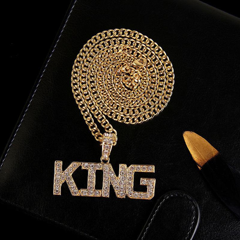 King letter men's Necklace