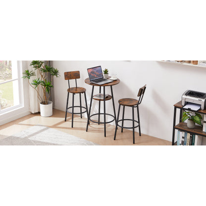 Round Bar Stools With Shelves