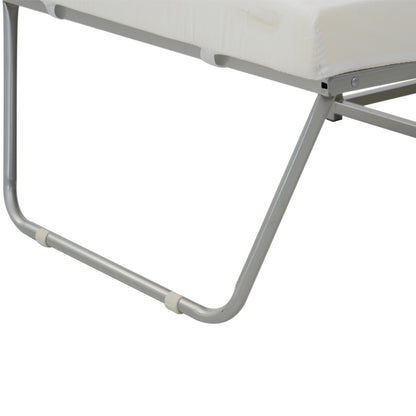 Convertible Ottoman, Guest Sleeper Bed, Gray