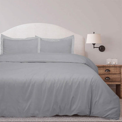 3-Piece Set: Royal Linens Double Brushed Full Duvet Covers With Zipper Closure