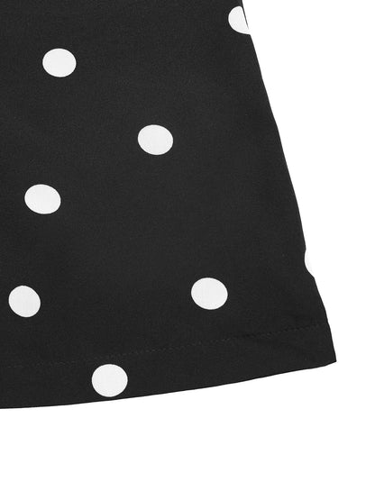 Polka Dot Strapless Wide Leg Jumpsuit