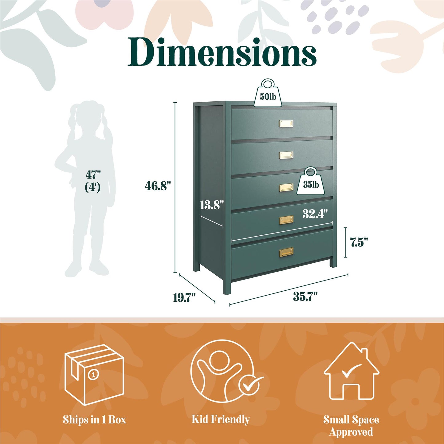 Haven 5-Drawer Kids' Dresser
