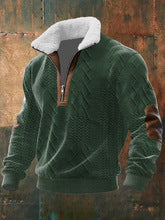New Men's Casual Long-sleeve Hoodie With A Stand-up Collar And Zipper