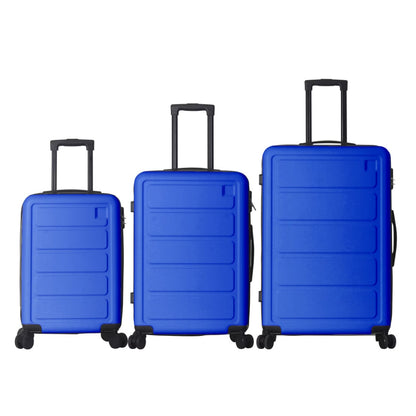 Luggage Sets ABS Hardshell 3pcs Luggage, Lightweight Durable Suitcase Sets Spinner Wheels Suitcase 20-24-28  BLUE