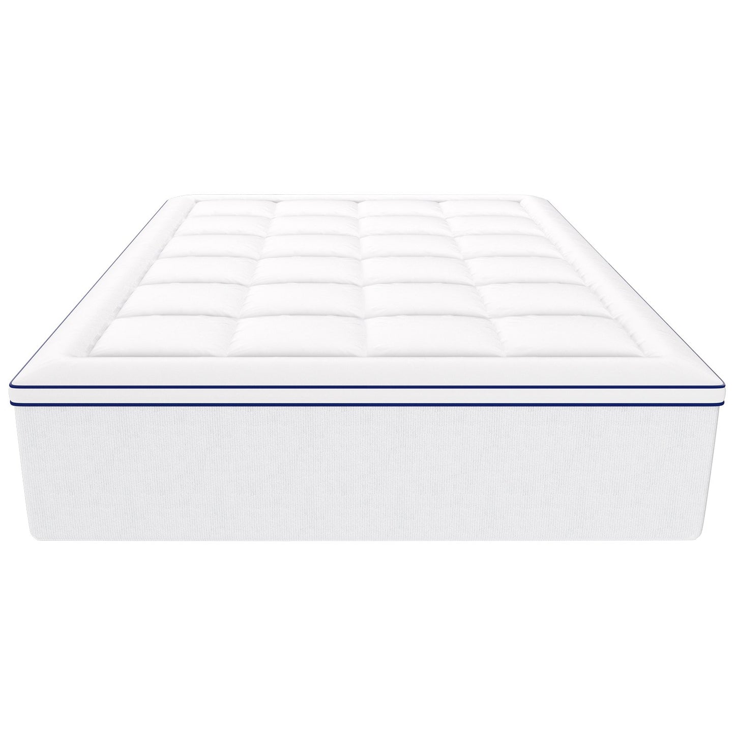 Mattress Topper, Queen Size, 4 In Thickness, Memory Foam, Fiber Fill, Detachable & Washable, Ergonomically Designed For Pressure Relief, Comfortable Cooling & Breathable, Ideal For Hot Sleepers