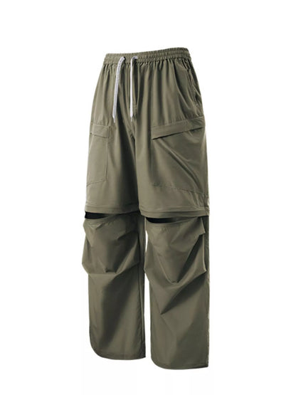 Men's Cargo Pants with Drawstring Waist