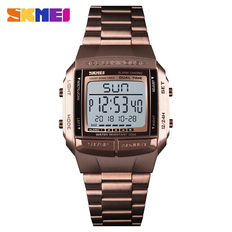 SKMEI 1381 Military Sports Watches Electronic Mens Watches Top Brand Luxury Male Clock Waterproof LED Digital Watch Relogio Masculino