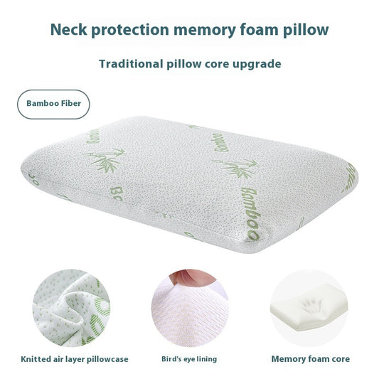 Memory Foam Slow Rebound Cervical Spine Neck Support Household Memory Pillow