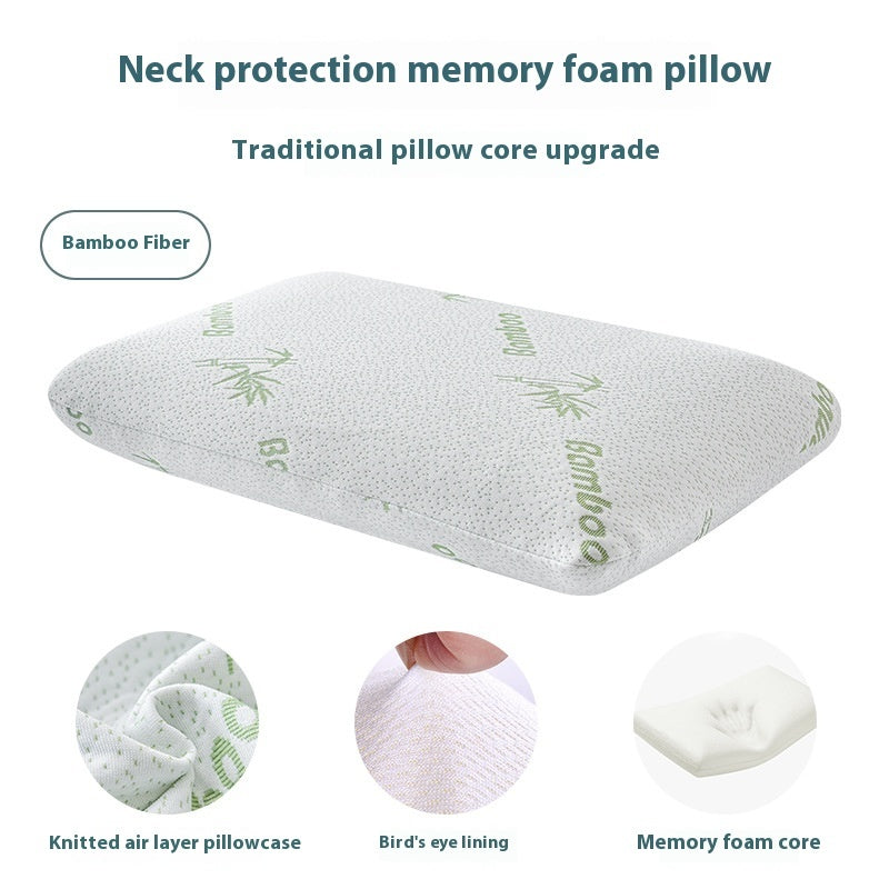 Memory Foam Slow Rebound Cervical Spine Neck Support Household Memory Pillow