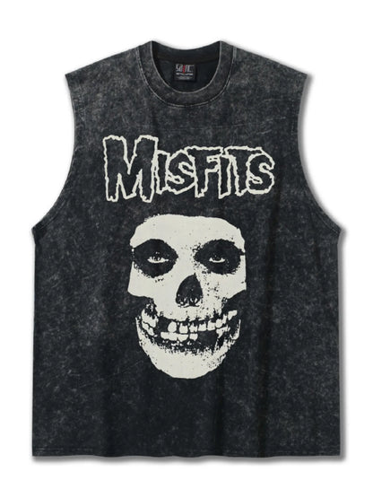 Men's Skull Graphic Sleeveless Tank Top