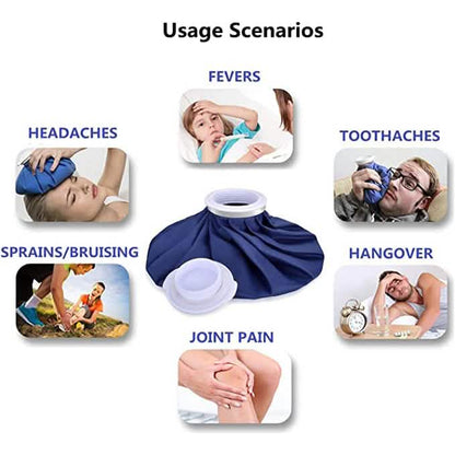 4-Pack: Reusable Ice Pack Hot Water Bag