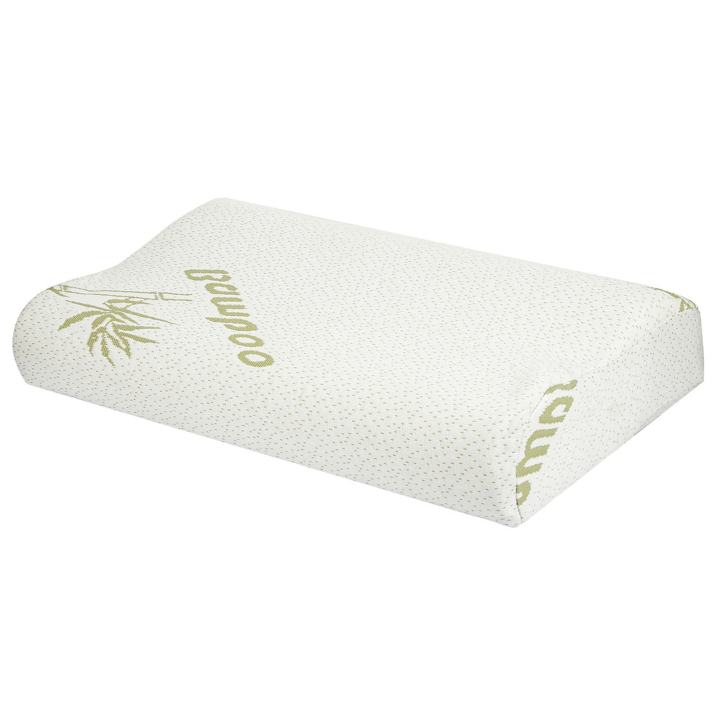 S-L Size Options -- 1Pc Bamboo Memory Foam Sleep Pillow Contoured Cervical Orthopedic Pillow Neck Support Breath Pillow
